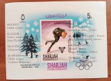 SHARJAH&#039;&#039;-OLIMPIADA -GRENOBLE -68&#039;- Supratipar-medaliati-COLITA- NEDANT.-rar!!!-MNH nestamp., Nestampilat