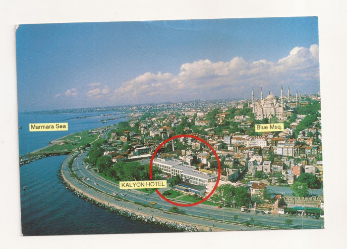 FA47-Carte Postala- TURCIA - Istanbul, Kalyon Hotel, circulata 1999
