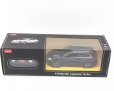 MASINA CU TELECOMANDA PORSCHE CAYENNE TURBO NEGRU CU SCARA 1 LA 24
