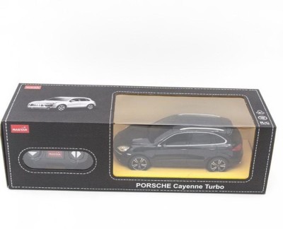 MASINA CU TELECOMANDA PORSCHE CAYENNE TURBO NEGRU CU SCARA 1 LA 24 foto