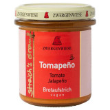 Crema Tartinabila Vegetala Tomapeno cu Rosii si Ardei Jalapeno Bio 160 grame Zwergenwiese