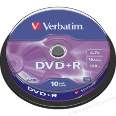 Mediu optic Verbatim DVD+R pack 10 bucati foto