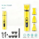 Cumpara ieftin Masina de tuns pentru animale 4 in 1, pentru caini si pisici, lama din otel inoxidabil, afisaj LED