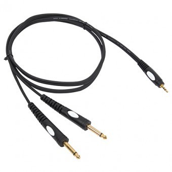 CABLU JACK 3.5 STEREO - 2X JACK 6.35 MONO 3M foto