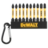 Set 10 biti pentru insurubare de impact, DeWalt DT7276-QZ, profil Pozidriv, 57 mm