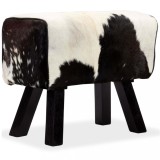 Cumpara ieftin Taburet, 60x30x50 cm, piele naturală de capră
