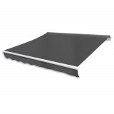 Cumpara ieftin Copertină reglabilă cu acționare manuală, 300 cm, antracit