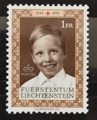 BC68, Liechtenstein 1970, serie aniversara Crucea Rosie foto