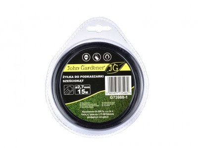 Fir trimmer hexagonal, 2.7 mm x 15 m, John Gardener G73988-1 foto