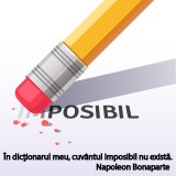 Sticker Imposibil si citat Bonaparte - 125x125 cm