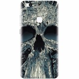 Husa silicon pentru Huawei P10 Lite, Abstract Skull Artwork Illustration