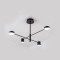 Lustra LED GALIOS 48W, 4 Elemente, lumina Rece/Calda/Neutra, Negru ModernLight Concept
