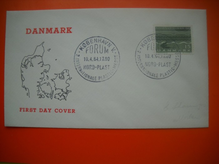 HOPCT PLIC FDC S NR 461 FORUMUL NORDULUI 1964 DANEMARCA