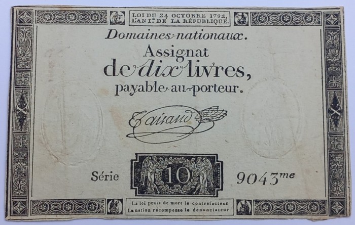 Franta, 10 Livres 1792