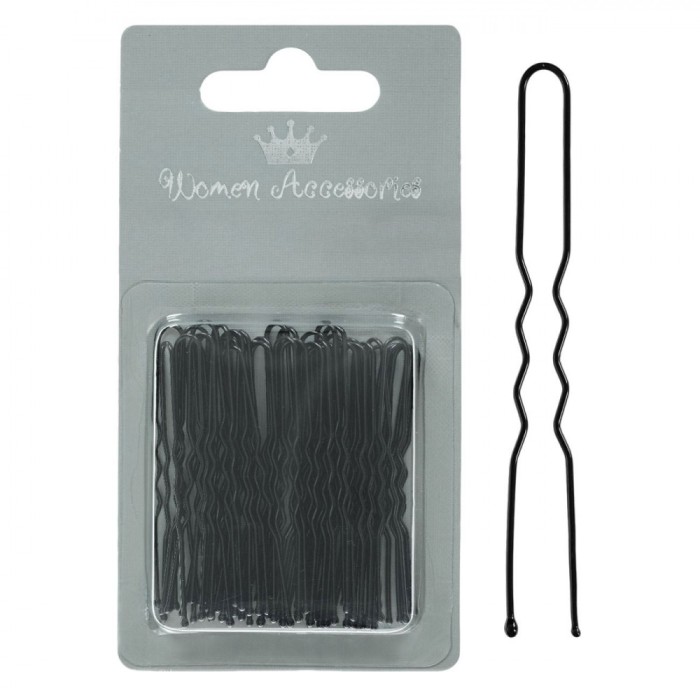 Set Agrafe de Păr, 40-50 Bucăți, Culoare Negru