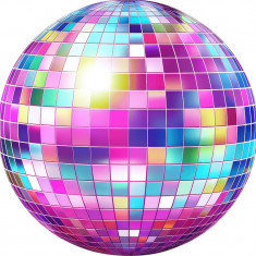 Sticker decorativ, Glob Disco, Multicolor, 61 cm, 8384ST-5