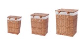 Cumpara ieftin Set 3 cosuri rufe maro 30,5 x 20,5 x 40, 37 x 26,5 x 47, 44 x 33 x 56 cm