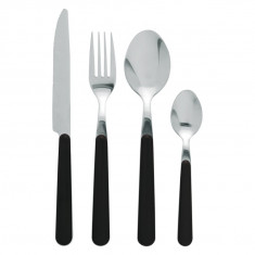 Set tacamuri 24 piese, Jolly, Excelsa, inox, negru