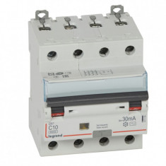 Siguranta Diferential 10A 4P AC 30mA C 10kA Legrand DX3 411185