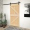 vidaXL Ușă glisantă cu set feronerie, 80x210 cm, lemn masiv de pin 3057491
