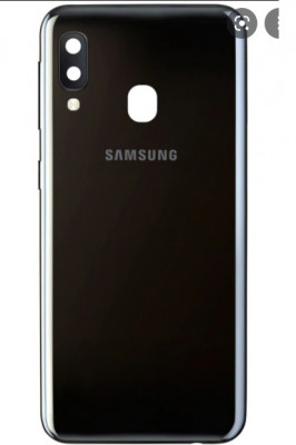 Capac NOU Original cu geam camera Samsung Galaxy A20e negru foto