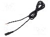 Cablu alimentare DC, cabluri, DC 5,5/2,5 soclu, negru, 3m, WEST POL - S25-TT-C100-300BK