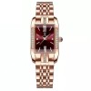 Ceas de mana dama Poedagar Quartz Elegant Luxury Casual Fashion Otel Argintiu Auriu Visiniu