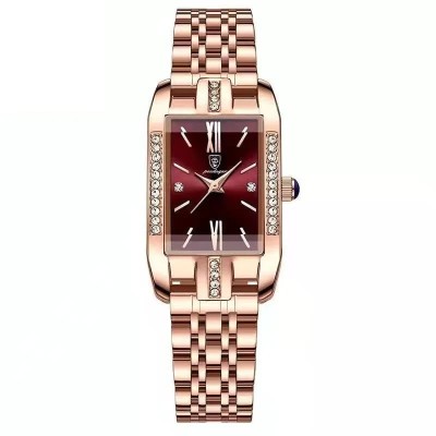 Ceas de mana dama Poedagar Quartz Elegant Luxury Casual Fashion Otel Argintiu Auriu Visiniu foto