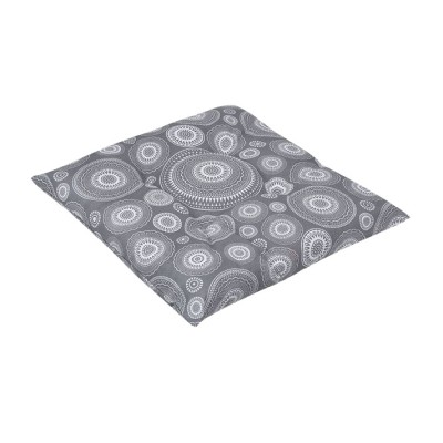 Perna pentru scaun, model mandala, Kopenpal, Poliester, Gri/Alb, 40x40x5 cm foto