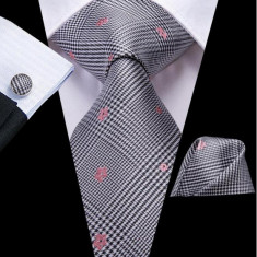 Set cravata + batista + butoni - matase - model 30
