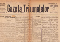 HST Z201 Gazeta Tribunalelor 11/1919 anul I foto