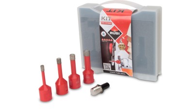Kit carote diamantate Mini DryGres 6, 8, 10, 12mm, 4 buc. - RUBI-50938 foto