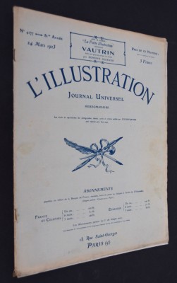 Revista Franta 1923 / 24 Martie L&amp;#039;Illustration NR. 4177 foto