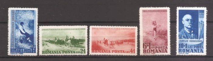 Romania1938,LP127- Centenarul nasterii pictorului N.Grigorescu,(vezi descrierea)