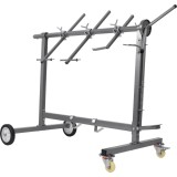 Suport mobil rotativ pentru vopsire, rotire 360&deg;, 3 brate duble, cu roti de transport, Kraft