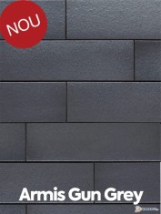Placaj klinker Terca Armis Gun Grey 21.5x6.5x0.9 cm foto