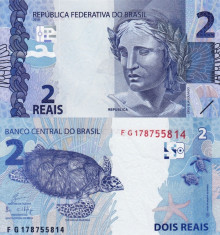 BRAZILIA 2 reais 2010 UNC!!! foto