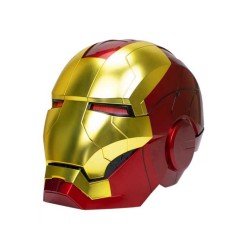 Masca motorizata, Iron Man MK5 1:1 cu comanda vocala, deschidere one touch, mod lupta, Auriu