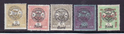 Romania 1919 Emisiunea Oradea - Turul MNH foto