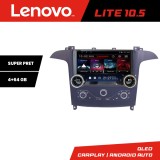 Navigatie Ford S-max 2006-2014 Lenovo Incell 1K 10.5 inch 8 core 4+64 carplay android auto radio internet KIT-smax-navi+EDT-E211-RK CarStore Technolog