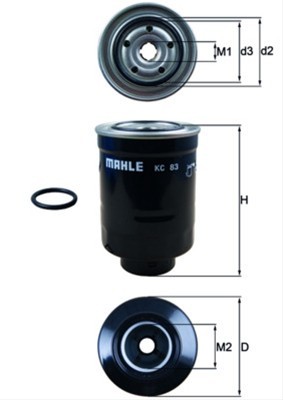 Filtru combustibil KNECHT KC83D foto