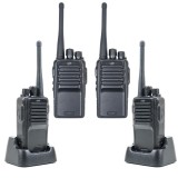 Kit 4 statii radio portabile PNI PMR R15 0.5W, 16 canale programabile, 16 PMR si tonuri 50 CTCSS si 104 DCS, ASQ, TOT, monitor,