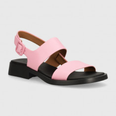 Camper sandale de piele Dana femei, culoarea roz, K201486.008