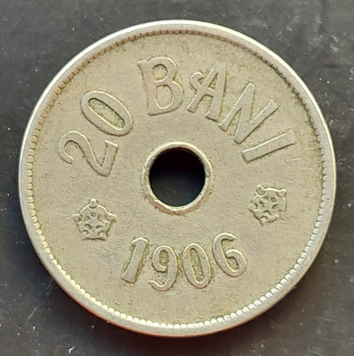 Moneda 20 bani 1906 necuratata