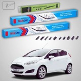 Cumpara ieftin Ștergătoare Ford Fiesta Gen VII Hatchback 2017-prezent | Set Față și Spate Flat Premium &ndash; TeamCar&reg;