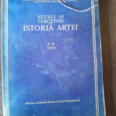 STUDII SI CERCETARI DE ISTORIA ARTEI - TOMUL1-2/1954