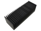 Radiator extrudat cu aripioare, neagră