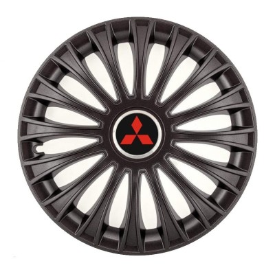 Set 4 Capace Roti, potrivite jantelor de R14, pentru Mitsubishi, model dino Negru foto