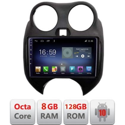 Navigatie Nissan Micra 2010-2014 Android radio gps internet Octa Core 8+128 LTE KIT-micra2010+EDT-E609 CarStore Technology