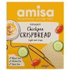 Crispbread (painici) cu naut fara gluten bio 100g Amisa